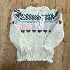 ***NEW With Tag Never Worn*** JANIE AND JACK GIRLS SWEATER